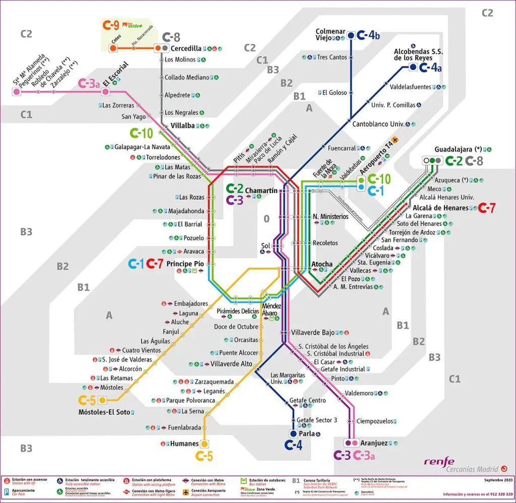 mapa trenes de cercanias madrid renfe