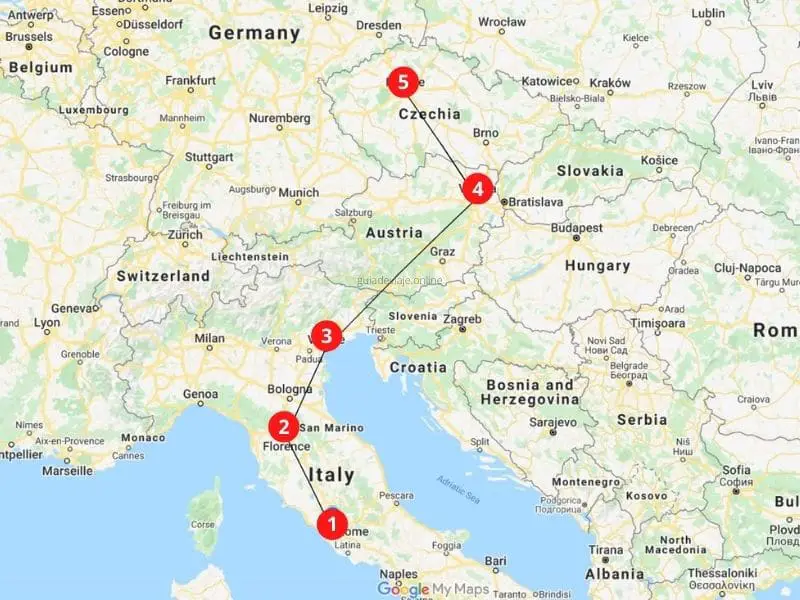 ruta luna de miel en tren por europa