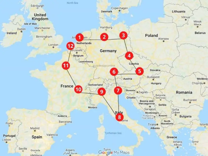 ruta tren transeuropeo 30 dias