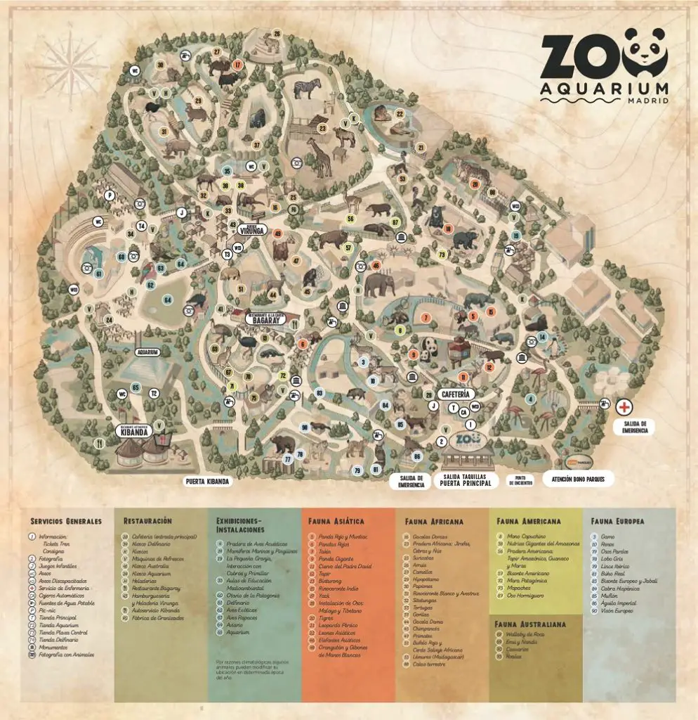 plano zoo aquarium madrid